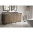 James Martin Bristol 72" Double Vanity Whitewashed Walnut with 3 cm Gray Expo Quartz Top 157-V72-WW-3GEX