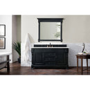 James Martin Brookfield 60" Antique Black Single Vanity with 3 cm Eternal Jasmine Pearl Quartz Top 147-114-5331-3EJP