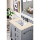 James Martin Copper Cove Encore 30" Single Vanity Silver Gray with 3 cm Eternal Marfil Quartz Top 301-V30-SL-3EMR