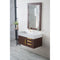 James Martin Mercer Island 36" Single Vanity Coffee Oak Radiant Gold with Glossy White Composite Top 389-V36-CFO-G-GW