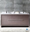 Fresca Allier 72" Gray Oak Modern Double Sink Bathroom Cabinet with Top and Sinks