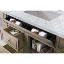 James Martin Bristol 36" Single Vanity Whitewashed Walnut with 3 cm Carrara Marble Top 157-V36-WW-3CAR