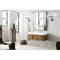 James Martin Mercer Island 48" Single Vanity Latte Oak with Glossy White Composite Top 389-V48-LTO-A-GW