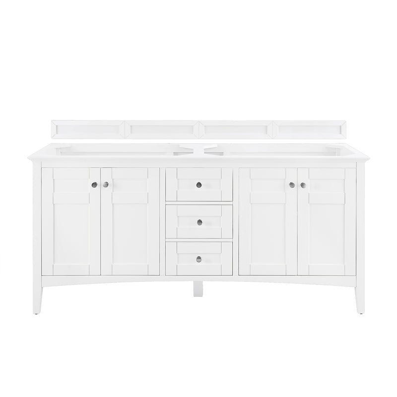 James Martin Palisades 72" Double Vanity Bright White 527-V72-BW