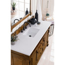 James Martin Brookfield 60" Country Oak Single Vanity with 3 cm Classic White Quartz Top 147-114-5371-3CLW