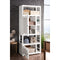 James Martin Athens 30" Bookcase Linen Cabinet double-sided Glossy White E645-BLC30-GW