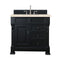 James Martin Brookfield 36" Antique Black Single Vanity with 3 cm Eternal Marfil Quartz Top 147-114-5536-3EMR