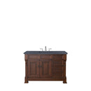 James Martin Brookfield 48" Warm Cherry Single Vanity with 3 cm Charcoal Soapstone Quartz Top 147-114-5286-3CSP