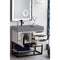 James Martin Columbia 36" Single Vanity Glossy White Matte Black with Dusk Gray Glossy Composite Top 388-V36-GW-MB-DGG