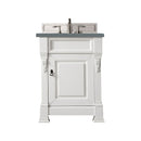 James Martin Brookfield 26" Bright White Single Vanity with 3 cm Cala Blue Quartz Top 147-V26-BW-3CBL