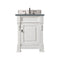 James Martin Brookfield 26" Bright White Single Vanity with 3 cm Cala Blue Quartz Top 147-V26-BW-3CBL