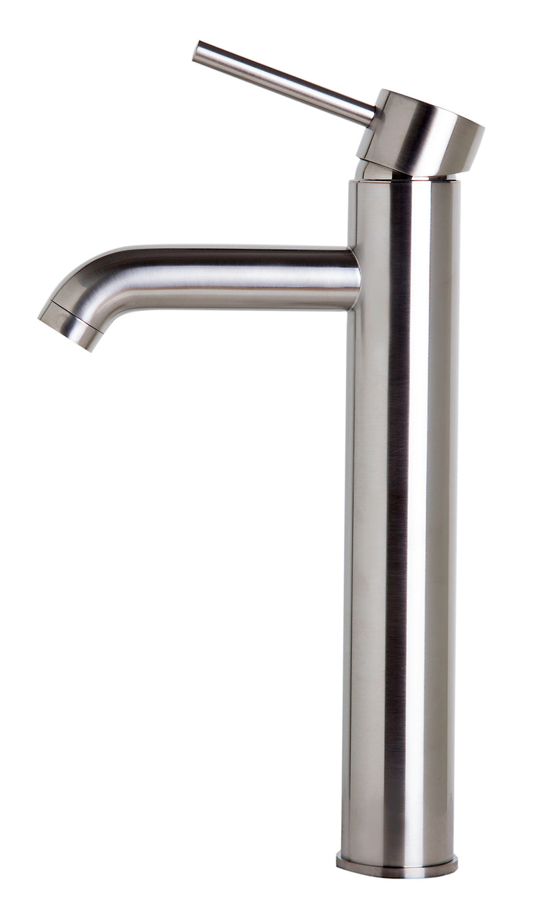 ALFI Tall Brushed Nickel Single Lever Bathroom Faucet AB1023