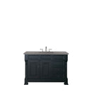 James Martin Brookfield 48" Antique Black Single Vanity with 3 cm Grey Expo Quartz Top 147-114-5236-3GEX