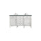 James Martin Brittany 60" Bright White Double Vanity with 3 cm Cala Blue Quartz Top 650-V60D-BW-3CBL