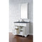 James Martin Savannah 36" Single Vanity Cabinet Bright White with 3 cm Charcoal Soapstone Quartz Top 238-104-V36-BW-3CSP