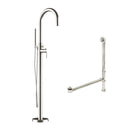 Cambridge Plumbing Complete Package for Free Standing Tubs No Faucet Holes Brushed Nickel