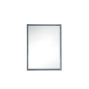 James Martin Milan 23.6" Single Vanity Cabinet Modern Gray Glossy with Glossy White Composite Top 801V23.6MGGGW