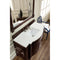 James Martin Brittany 46" Single Vanity Burnished Mahogany with 3 cm Classic White Quartz Top 650-V46R-BNM-CLW