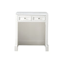 James Martin De Soto 30" Countertop Unit Makeup Counter Bright White with 3 cm Arctic Fall Solid Surface Top 825-CU30-BW-3AF