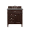 James Martin Brittany 30" Single Vanity Burnished Mahogany with 3 cm Grey Expo Quartz Top 650-V30-BNM-3GEX