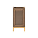 James Martin Chianti 16" Single Vanity Cabinet Whitewashed Walnut Radiant Gold E303-V16-WW-RGD