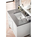 James Martin Addison 36" Single Vanity Cabinet Glossy White with 3 cm Gray Expo Quartz Top E444-V36-GW-3GEX