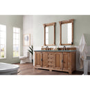 James Martin Providence 72" Double Vanity Cabinet Driftwood with 3 cm Cala Blue Quartz Top 238-105-5711-3CBL