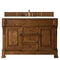 James Martin Brookfield 60" Country Oak Single Vanity with 3 cm Classic White Quartz Top 147-114-5371-3CLW