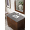 James Martin Metropolitan 36" Single Vanity American Walnut with 3 cm Gray Expo Quartz Top 850-V36-AWT-3GEX