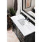 James Martin Brookfield 48" Antique Black Single Vanity with 3 cm Arctic Fall Solid Surface Top 147-114-5236-3AF