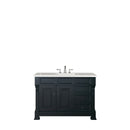 James Martin Brookfield 48" Antique Black Single Vanity with 3 cm Eternal Serena Quartz Top 147-114-5236-3ESR