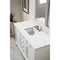 James Martin Providence 60" Single Vanity Cabinet Bright White with 3 cm Ethereal Noctis Quartz Top 238-105-V60S-BW-3ENC