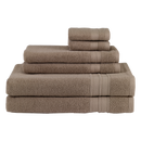 Avanti Towels 6 Piece Taupe Solid Towel Set Avanti Turkish Spa 6 Piece Towel Set 060856 TAU