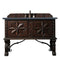 James Martin Balmoral 48" Single Vanity Cabinet Antique Walnut with 3 cm Charcoal Soapstone Quartz Top 150-V48-ANW-3CSP