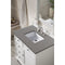 James Martin Savannah 36" Single Vanity Cabinet Bright White with 3 cm Gray Expo Quartz Top 238-104-V36-BW-3GEX