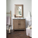 James Martin Portland 36" Single Vanity Whitewashed Walnut with 3 cm Cala Blue Quartz Top 620-V36-WW-3CBL