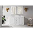 James Martin De Soto 60" Double Vanity Bright White with 3 cm Eternal Serena Quartz Top 825-V60D-BW-3ESR