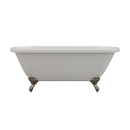 Cambridge Plumbing Acrylic Double Ended Clawfoot Bathtub 60"x30" No Drillings BN Feet