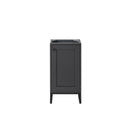 James Martin Chianti 16" Single Vanity Cabinet Mineral Grey Matte Black E303-V16-MG-MBK