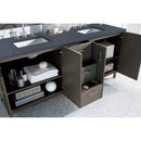 James Martin Metropolitan 72" Double Vanity Silver Oak with 3 cm Charcoal Soapstone Quartz Top 850-V72-SOK-3CSP