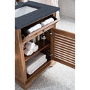 James Martin Savannah 26" Single Vanity Cabinet Driftwood with 3 cm Charcoal Soapstone Quartz Top 238-104-V26-DRF-3CSP