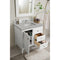 James Martin Palisades 36" Single Vanity Bright White with 3 cm Eternal Serena Quartz Top 527-V36-BW-3ESR