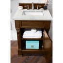 James Martin Brookfield 26" Country Oak Single Vanity with 3 cm Eternal Jasmine Pearl Quartz Top 147-114-V26-COK-3EJP