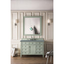 James Martin Brittany 48" Sage Green Single Vanity with 3 cm Cala Blue Quartz Top 650-V48-SGR-3CBL