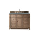 James Martin Bristol 48" Single Vanity Whitewashed Walnut with 3 cm Cala Blue Quartz Top 157-V48-WW-3CBL