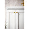 James Martin Chianti 24" Single Vanity Cabinet Glossy White with White Glossy Resin Countertop E303-V24-GW-WG