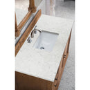 James Martin Savannah 48" Single Vanity Cabinet Driftwood with 3 cm Eternal Jasmine Pearl Quartz Top 238-104-5211-3EJP