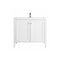 James Martin Britannia 39.5" Single Vanity Cabinet Glossy White with White Glossy Resin Countertop E652-V39.5-GW-WG