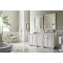 James Martin Bristol 72" Double Vanity Bright White with 3 cm Ethereal Noctis Quartz Top 157-V72-BW-3ENC