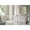 James Martin Bristol 72" Double Vanity Bright White with 3 cm Ethereal Noctis Quartz Top 157-V72-BW-3ENC